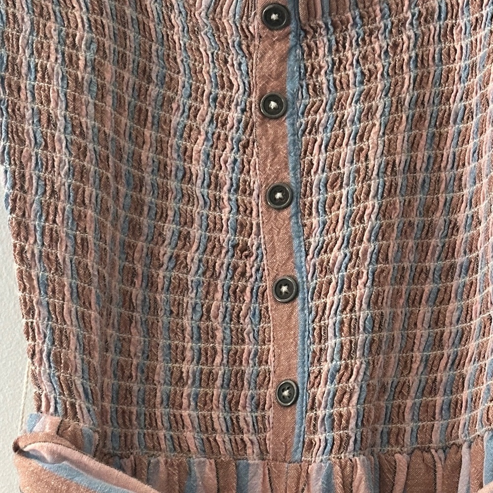 Billabong Pink and Blue Textured Jumpsuit - Picture 3 of 7